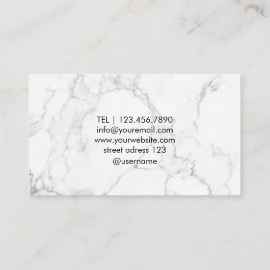 心理学者白黒名刺 名刺 (裏面)