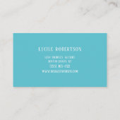 心理学者精神科医カウンセラー名刺 名刺 (裏面)