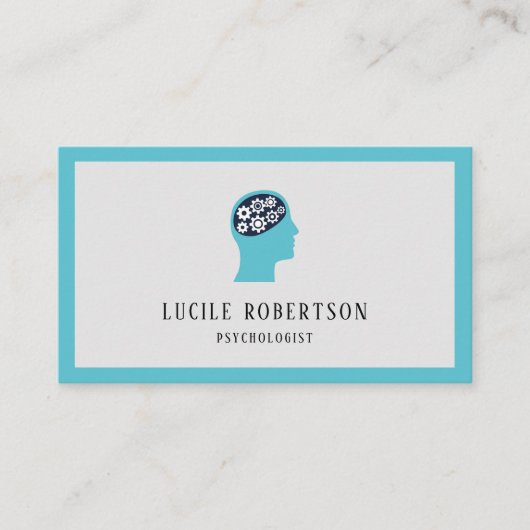 心理学者精神科医カウンセラー名刺 名刺 (正面)