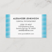 心理学者精神科医セラピストゼンブルーウェーブ 名刺 (裏面)