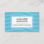 心理学者精神科医セラピストゼンブルーウェーブ 名刺 (正面)