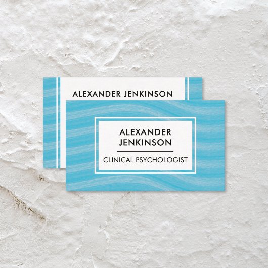 心理学者精神科医セラピストゼンブルーウェーブ 名刺