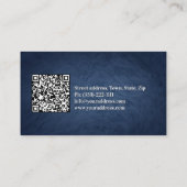 心理学者結婚カウンセラーなめらかな毛のテクスチャ 名刺 (裏面)