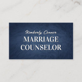 心理学者結婚カウンセラーなめらかな毛のテクスチャ 名刺