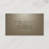 心理学者結婚相談員はっきりしたイニシャル 名刺 (裏面)