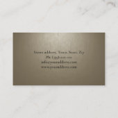 心理学者結婚相談員はっきりしたイニシャル 名刺 (裏面)