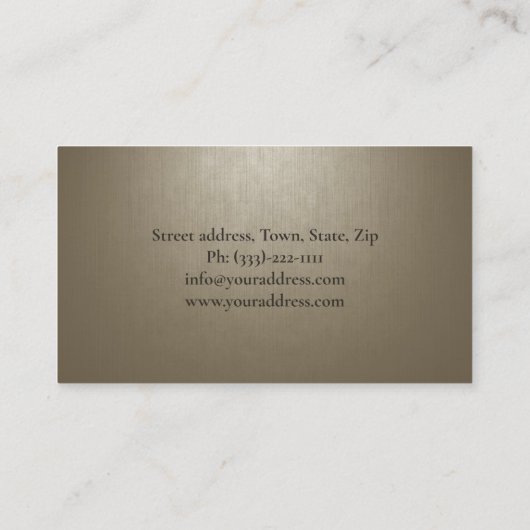 心理学者結婚相談員はっきりしたイニシャル 名刺 (裏面)