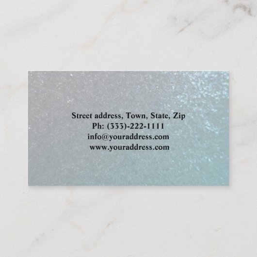 心理学者結婚相談員はっきりしたイニシャル 名刺 (裏面)