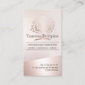 心理学者赤面バラ金ゴールドツリーアポイントメント 予約カード (正面)