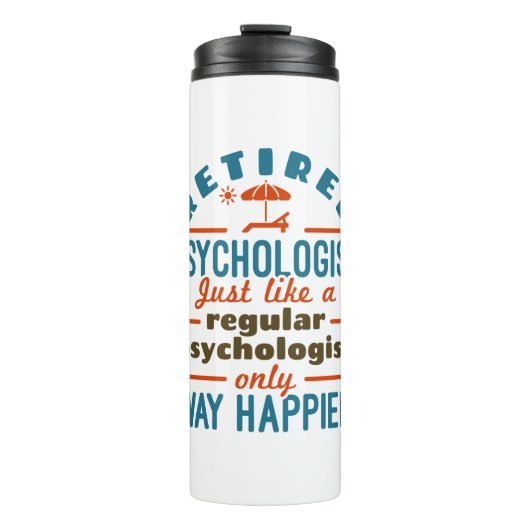 心理学者退職したセラピスト退職幸福 タンブラー (正面)