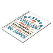 心理学者退職したセラピスト退職幸福 ノートブック (左側)