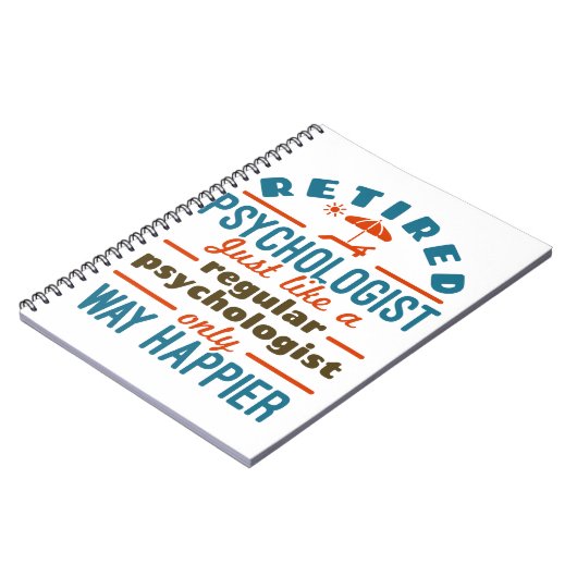 心理学者退職したセラピスト退職幸福 ノートブック (左側)