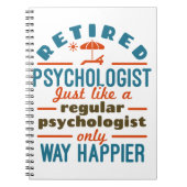 心理学者退職したセラピスト退職幸福 ノートブック (正面)
