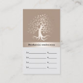 心理学者金ゴールドツリープロフェッショナルアポイントメント 予約カード (裏面)