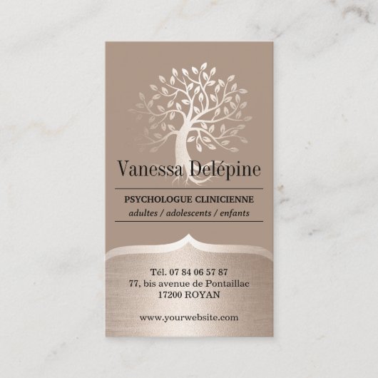 心理学者金ゴールドツリープロフェッショナルアポイントメント 予約カード (正面)