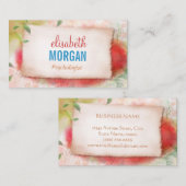 心理学者 – アーティストウォーターカラーフローラ 名刺 (正面/裏面)