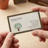 心理学者 – エレガントツリー記号 名刺