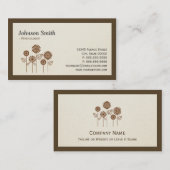 心理学者 – エレガントツリー記号 名刺 (正面/裏面)