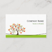 心理学者 – エレガント Swirl Wish Treeシンボル 名刺 (裏面)