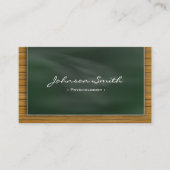 心理学者 – カッコいい Chalkboard 名刺 (正面)