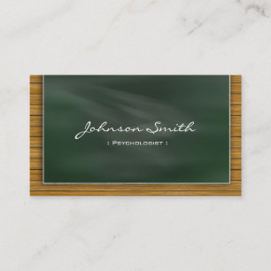 心理学者 – カッコいい Chalkboard 名刺