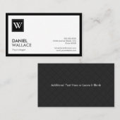 心理学者 – グリモダンッドモノグラム 名刺 (正面/裏面)