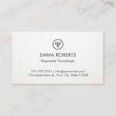 心理学者 – シンプルプロフェッショナルプレーンアポイントメント 予約カード (正面)