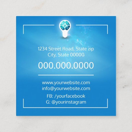 心理学者 スクエア名刺 (裏面)