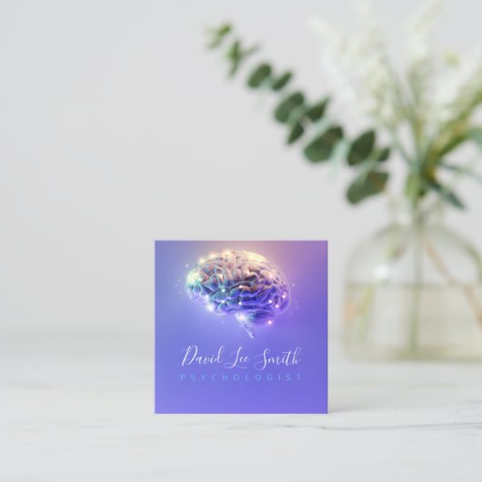 心理学者 スクエア名刺 (スタンド正面)