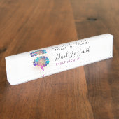 心理学者 デスクネームプレート (側面)