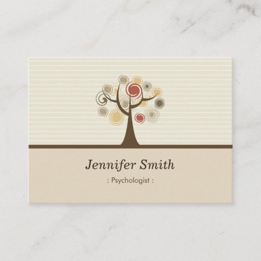 心理学者 – ナチュラエレガントルテーマ 名刺 (正面)