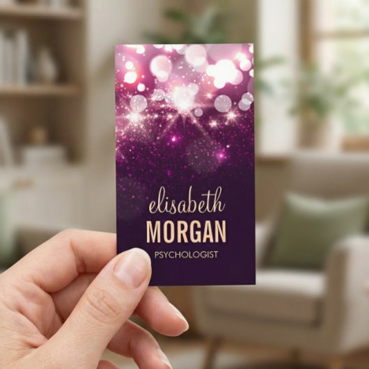 心理学者 – ピンクグリッターきらめき 名刺