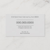 心理学者 名刺 (裏面)