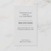 心理学者 名刺 (裏面)