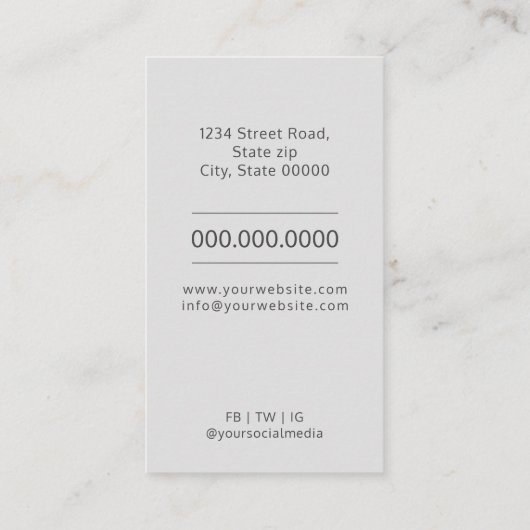 心理学者 名刺 (裏面)