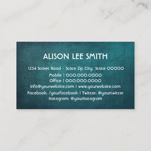 心理学者 名刺 (裏面)