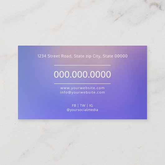 心理学者 名刺 (裏面)