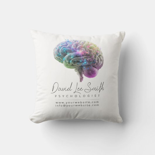 心理学者/神経学者ミニマル主義者 クッション (正面)