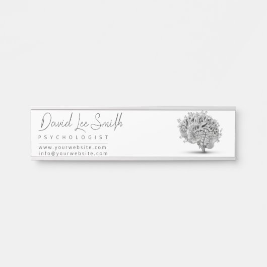 心理学者/神経学者ミニマル主義者 サインプレート (正面)