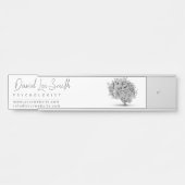 心理学者/神経学者ミニマル主義者 サインプレート (正面)