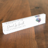 心理学者/神経学者ミニマル主義者 デスクネームプレート (側面)