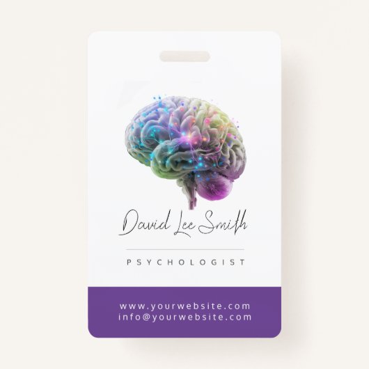 心理学者/神経学者ミニマル主義者 バッジ (正面)