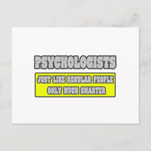心理学者…頭が切れる多く ポストカード (正面)