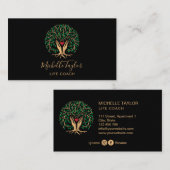 心理学者、Tree of Life Coach、セラピスト 名刺 (正面/裏面)