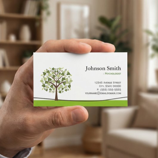 心理学者 – Wish エレガント Tree 名刺