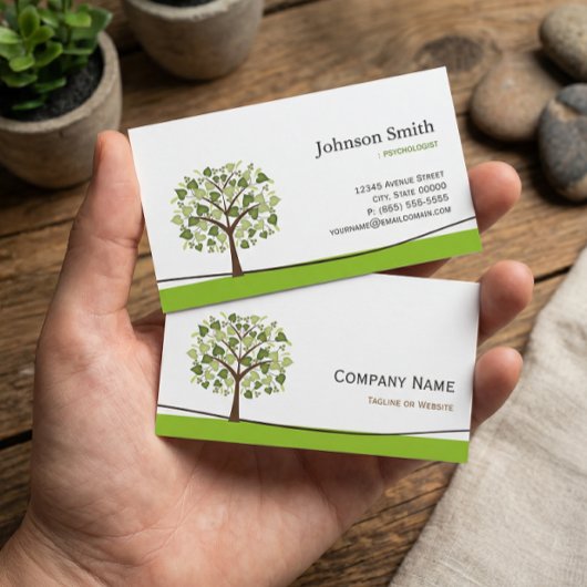 心理学者 – Wish エレガント Tree 名刺