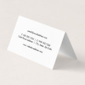 心理学者Psiシンボル折り畳み名刺 名刺 (裏面)