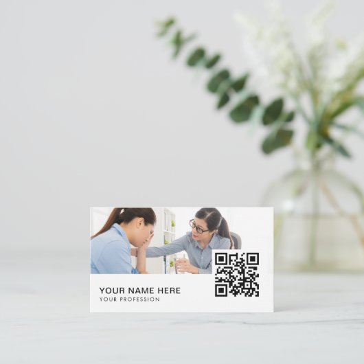 心理学者QRコード 名刺 (スタンド正面)