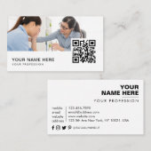 心理学者QRコード 名刺 (正面/裏面)