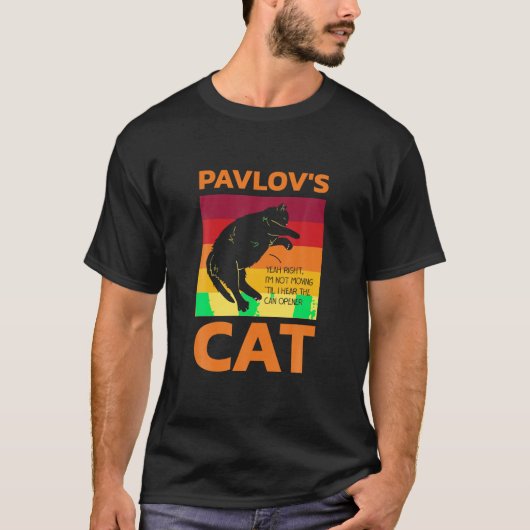 心理学者Tシャツ用パブロフの猫 Tシャツ (正面)